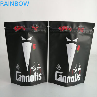 Disesuaikan 3.5g Cookie Nut Weed Stand Up Zipper Pouch Plastic Candy Bag 7g 18g 24g