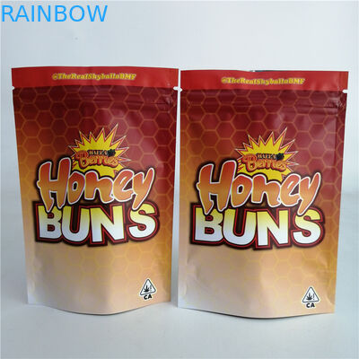 Disesuaikan 3.5g Cookie Nut Weed Stand Up Zipper Pouch Plastic Candy Bag 7g 18g 24g