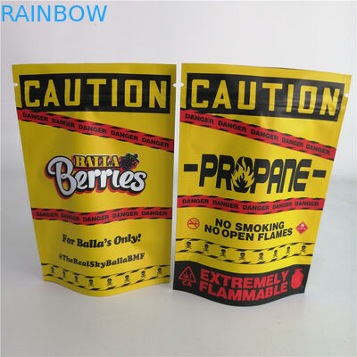 Disesuaikan 3.5g Cookie Nut Weed Stand Up Zipper Pouch Plastic Candy Bag 7g 18g 24g