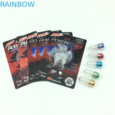 Pill Capsule PVC 60 * 80cm Rhino 69 Kartu Kemasan 3D