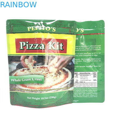 Kantong Plastik Cusromized Food Grade Packaging Stand Pouch Untuk Pizza Mylar Food Pckaging Bag