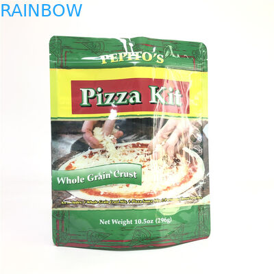 Kantong Plastik Cusromized Food Grade Packaging Stand Pouch Untuk Pizza Mylar Food Pckaging Bag
