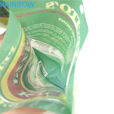 Kantong Plastik Cusromized Food Grade Packaging Stand Pouch Untuk Pizza Mylar Food Pckaging Bag