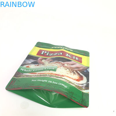 Kantong Plastik Cusromized Food Grade Packaging Stand Pouch Untuk Pizza Mylar Food Pckaging Bag