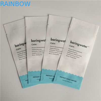 Food Grade Biodegradable Square Sisi Bawah Gusset Kopi Teh Kraft Paper Pouch Mylar Bag Dengan Tin Tie Untuk Popcorn Packa