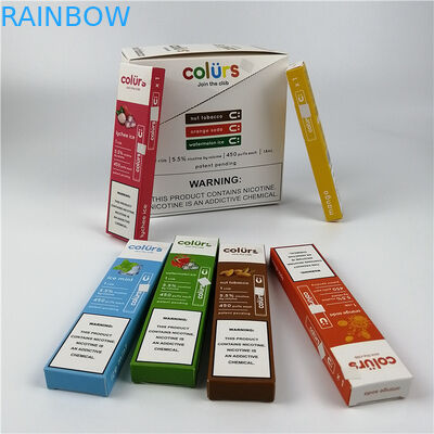 Pulpen Vape Cmyk Hologram Kotak Kertas Kartu Blister Hot Stamping