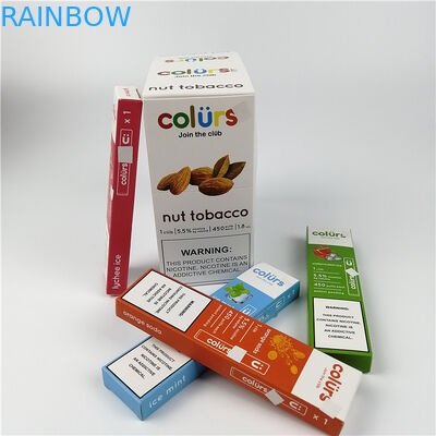 Pulpen Vape Cmyk Hologram Kotak Kertas Kartu Blister Hot Stamping