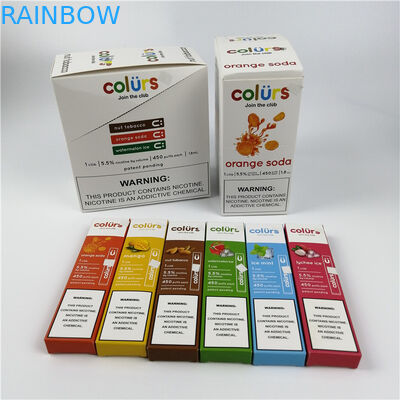 Pulpen Vape Cmyk Hologram Kotak Kertas Kartu Blister Hot Stamping