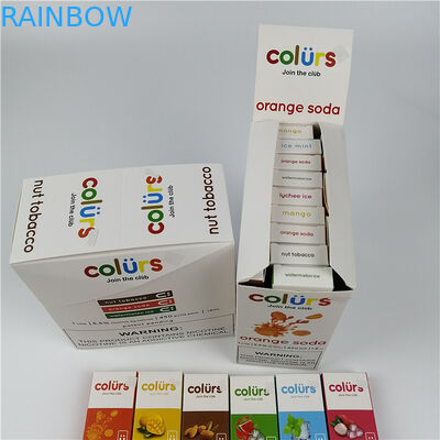 Pulpen Vape Cmyk Hologram Kotak Kertas Kartu Blister Hot Stamping