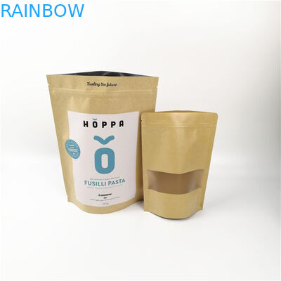 Kertas Kraft Stand Up CYMK 6oz 8oz Kemasan Tas Makanan Ringan