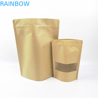 100g 250g Kopi Bubuk CYMK VMPET Kraft Paper Zipper Bag