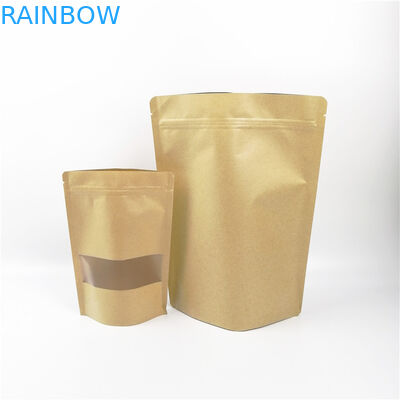 100g 250g Kopi Bubuk CYMK VMPET Kraft Paper Zipper Bag