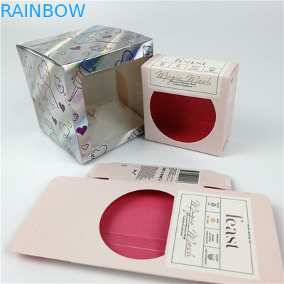 Logo Disesuaikan Cmyk Color 350g Kemasan Kotak Kertas