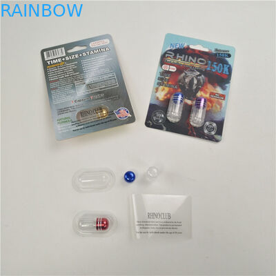 Finishing mengkilap Enhancement Rhino 7 9x12cm 3D packing card