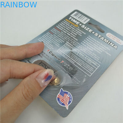 Finishing mengkilap Enhancement Rhino 7 9x12cm 3D packing card