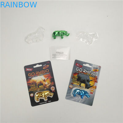 Finishing mengkilap Enhancement Rhino 7 9x12cm 3D packing card