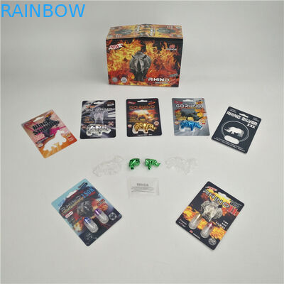 Finishing mengkilap Enhancement Rhino 7 9x12cm 3D packing card