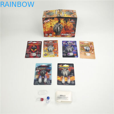 Finishing mengkilap Enhancement Rhino 7 9x12cm 3D packing card