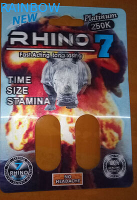 Moisture Proof 12mm Cap Rhino 96 Capsule Packaging Card