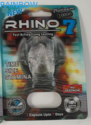 Moisture Proof 12mm Cap Rhino 96 Capsule Packaging Card
