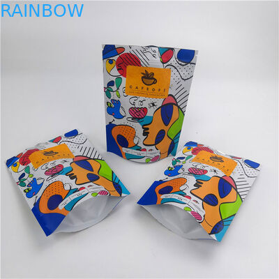 Tas Kemasan Makanan Ringan / tas kemasan kacang / plastik kopi coklat susu bubuk ritsleting berdiri kantong