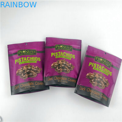 Tas kemasan vakum penyegelan panas berlaminasi logo kustom untuk kemasan kacang