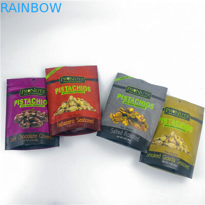 Tas kemasan vakum penyegelan panas berlaminasi logo kustom untuk kemasan kacang