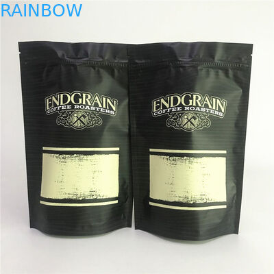 Matte Aluminium Foil Stand up Pouch Packaging Tas Kemasan Kopi Mylar Bags