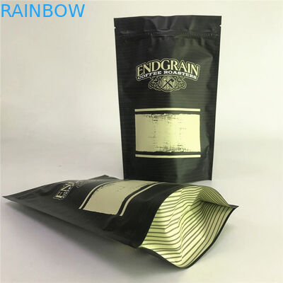 Matte Aluminium Foil Stand up Pouch Packaging Tas Kemasan Kopi Mylar Bags
