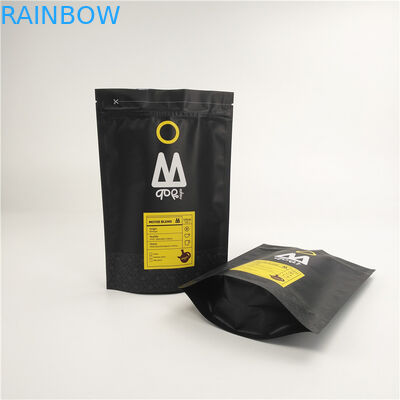 Matte CMYK Gravure Printing Kantong Aluminium Foil Dengan Ritsleting / Katup