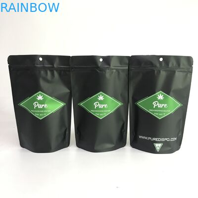 Pantone Color Cannabiss Mylar Bags Kemasan Kantong Plastik