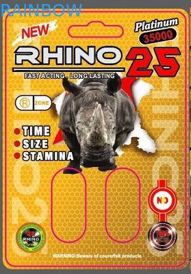 Kartu Kemasan Pil 3D CMYK Rhino 69 3D yang dapat didaur ulang