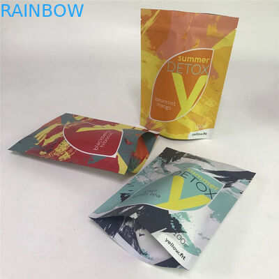 Tas MOPP VMPET Mylar Stand Up Permukaan Mengkilap yang Dapat Ditutup Kembali