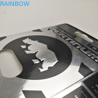 Kartu Kertas Blister Kapsul Badak Permukaan Mengkilap 9x12cm