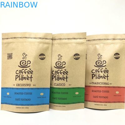 Kertas Kraft Warna Pantone MOPP VMPET 180 Micron Stand Up Pouch