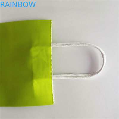 Kertas Kraft CMYK 350gsm karton tas belanja kelontong dengan pegangan