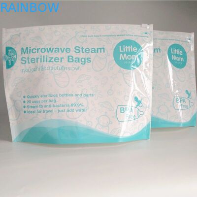 150 Micron PET Microwave Sterilizer Bags Untuk Botol Susu Bayi