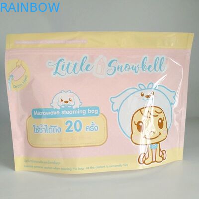 150 Micron PET Microwave Sterilizer Bags Untuk Botol Susu Bayi