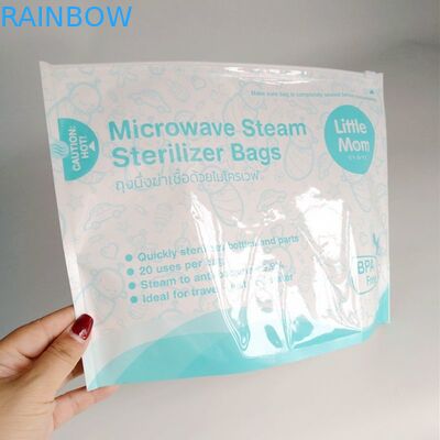 150 Micron PET Microwave Sterilizer Bags Untuk Botol Susu Bayi