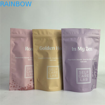 SGS Laminated OPP Stand Up Foil Bag Untuk Garam Mandi