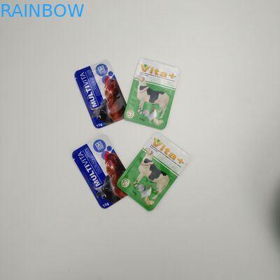 Kustom dicetak mylar plastik ayam makan makanan kemasan tas ditutup kembali tas food grade vacuum sealer untuk sapi