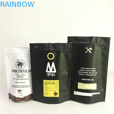 Custom Printed Matte Aluminium Foil Stand up Bags dengan Zipper Mylar Bags