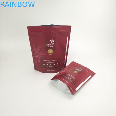 Stand Up Zipper Matt Food Grade Packing Coffee Bag Kemasan Biodegradable Coffee Bags Dengan Logo Disesuaikan