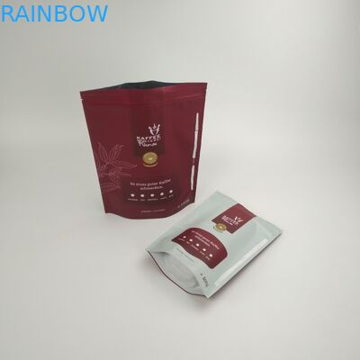 Stand Up Food Grade Packaging Coffee Bag Biodegradable Compostable 250g Coffee Bean Packaging Bags Dengan Valve