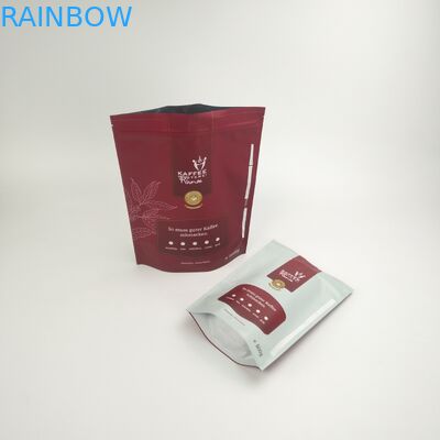 Stand Up Food Grade Packaging Coffee Bag Biodegradable Compostable 250g Coffee Bean Packaging Bags Dengan Valve