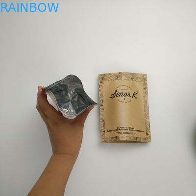 Stand Up Ziplock Mylar Packaging Coffee Bag Produsen Kertas Kraft Coklat 12oz Coffee Bags With Valve