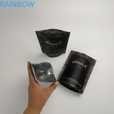 Disesuaikan Stand Up Brown Kraft Paper Coffee Packaging Bags Coffee Bean Coffee Tea Packaging Pouch