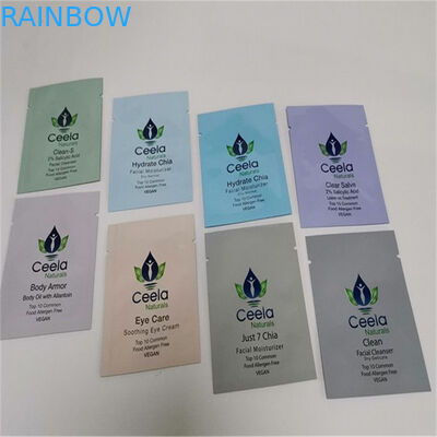 Matte Aluminium Small Sachet SampeL Packaging Bags Cream Samples Packing Bags
