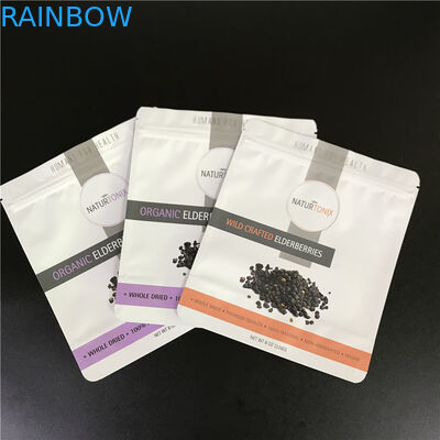 Tas Aluminium Foil Pouch Disesuaikan dengan Logo Mylar Bags dengan Zipper