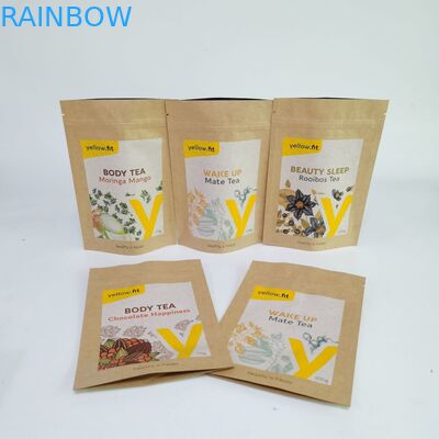 Kemasan Kantong Teh Digital Printing Moisture proof Mylar Bags untuk Kemasan Teh